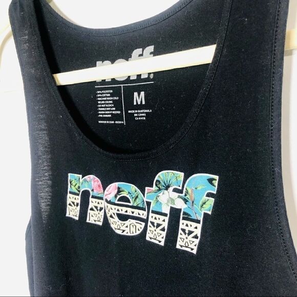 Neff Streetwear Black Tropical Palm Tank Top - Picture 2 of 5